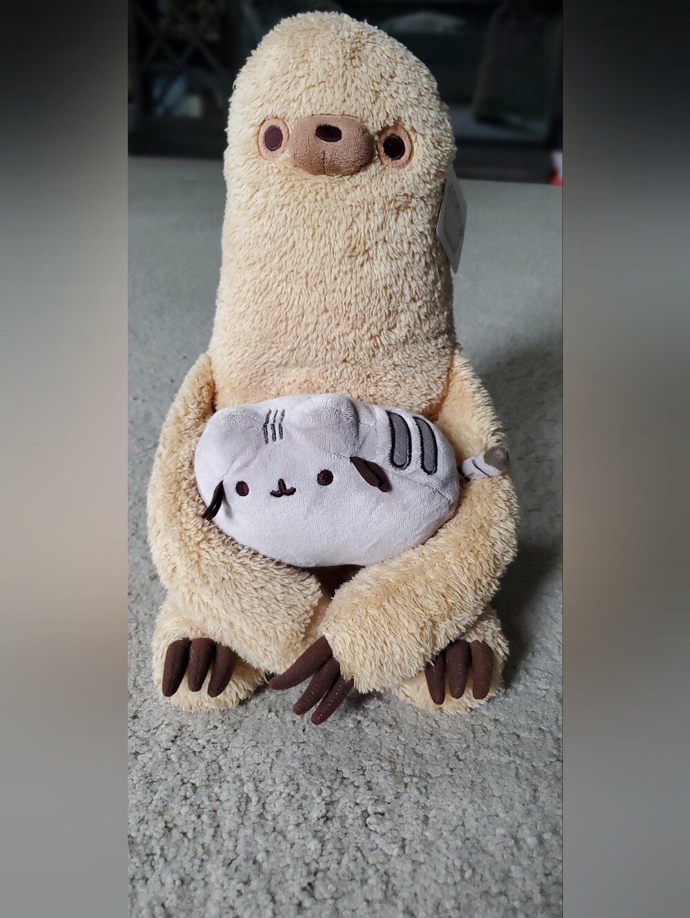Pusheen Plush Sloth With Attached Kitty